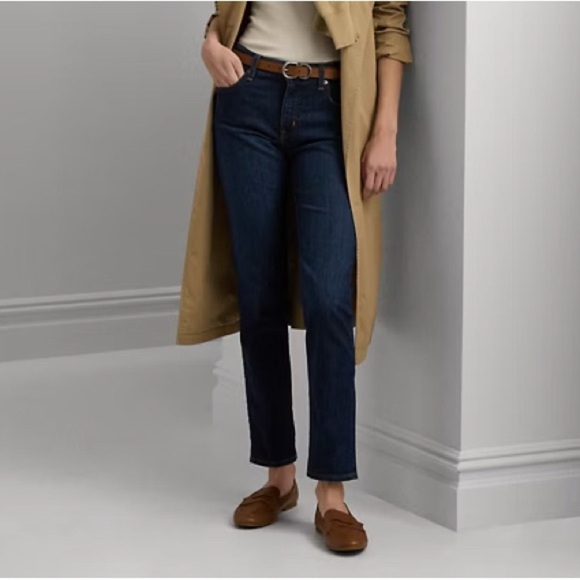 Lauren Ralph Lauren Mid Rise Straight Jeans - Picture 1 of 16